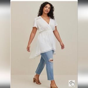 Torrid 6X Chiffon Clip Dot Tonic